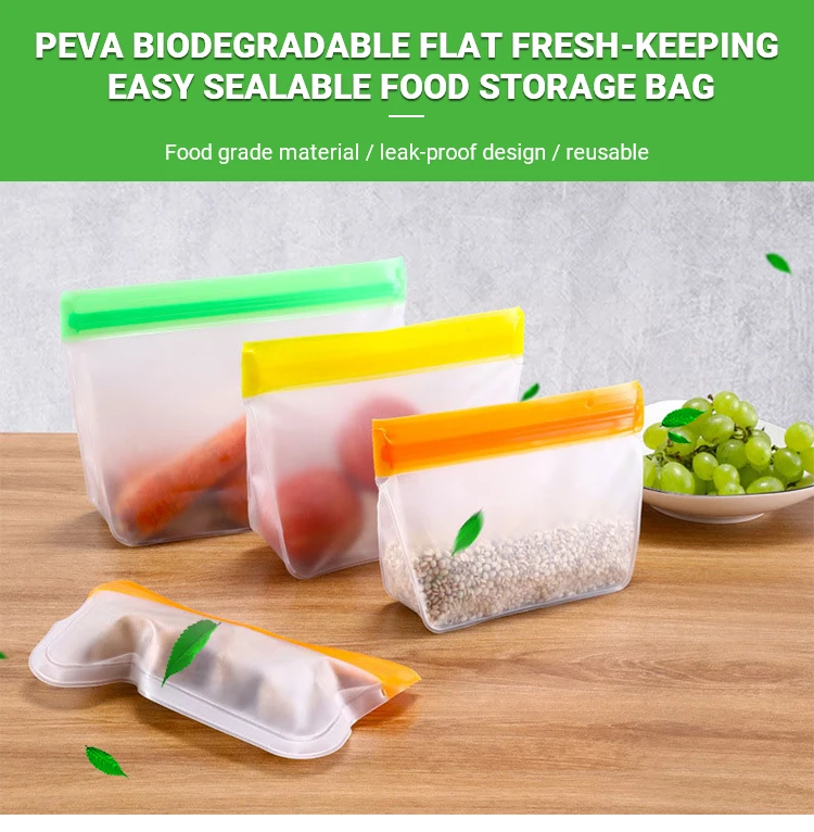 Wholesale Eco Friendly Leakproof Reusable Freezer Liquid Peva Silicone ...