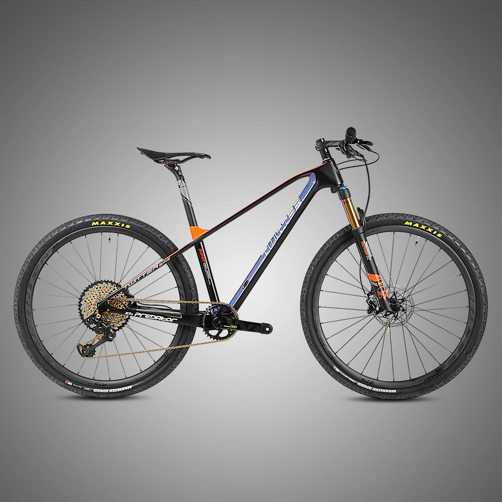 

Carbon T1000 3K 27.5er 29er bicicletas mountain bike with 12 speed, Black