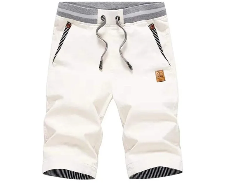 

Men's shorts casual classic version drawstring summer beach shorts / with elastic waist and pockets