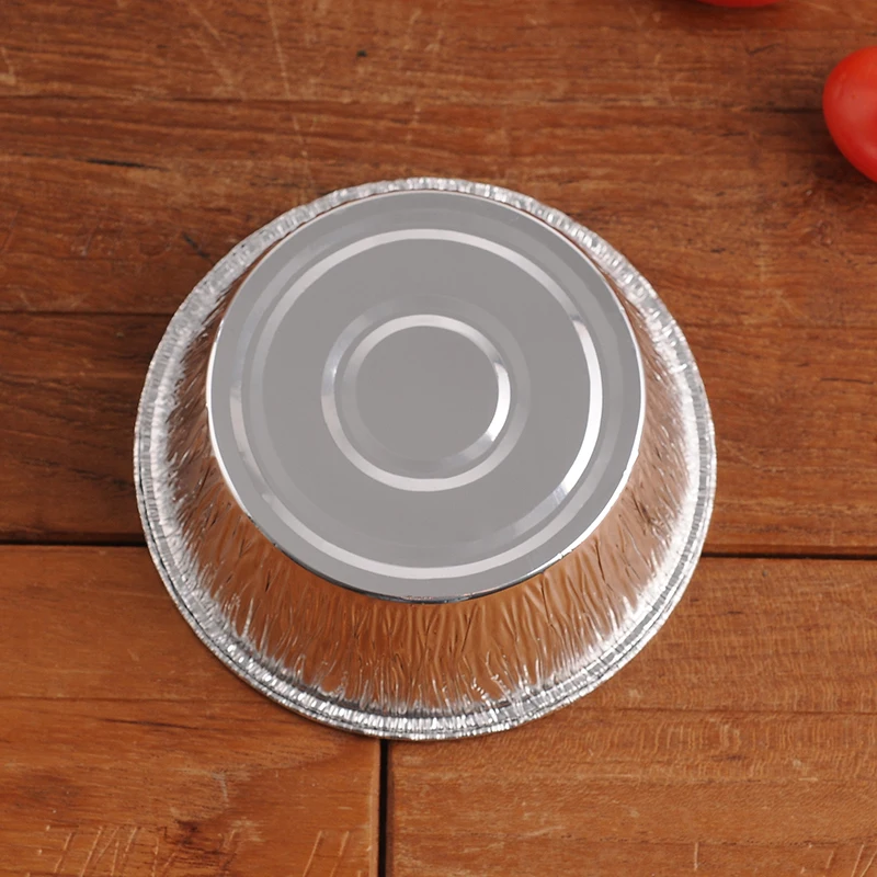 200ml Disposable Round Aluminum Foil Baking Cup Pudding Cup Soup Bowl