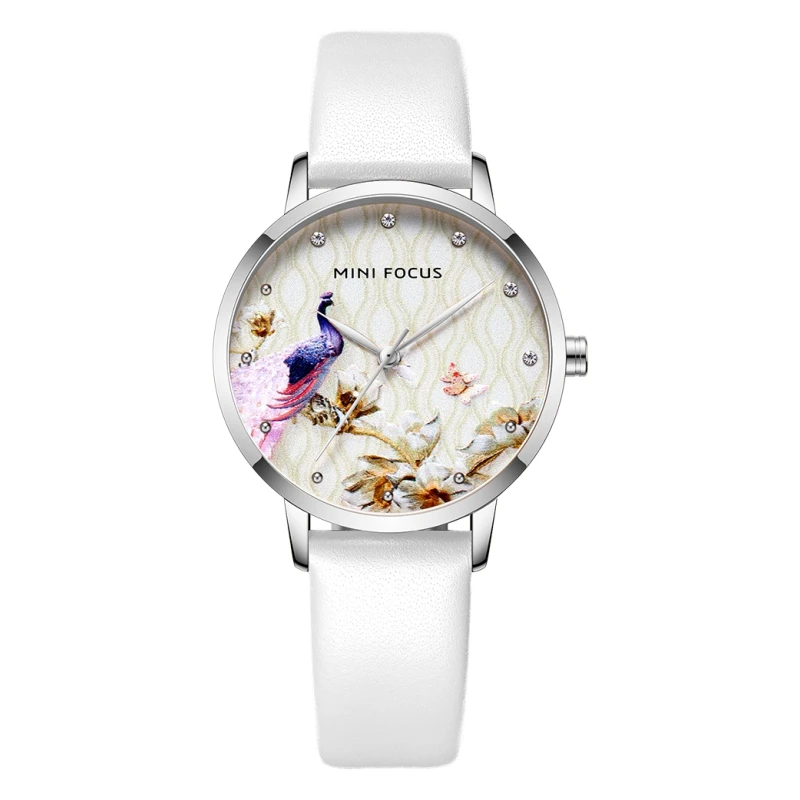 

3D printing dial beautiful girls hand watches orologio donna japan movt quartz watch for women fashion design female wristwatch