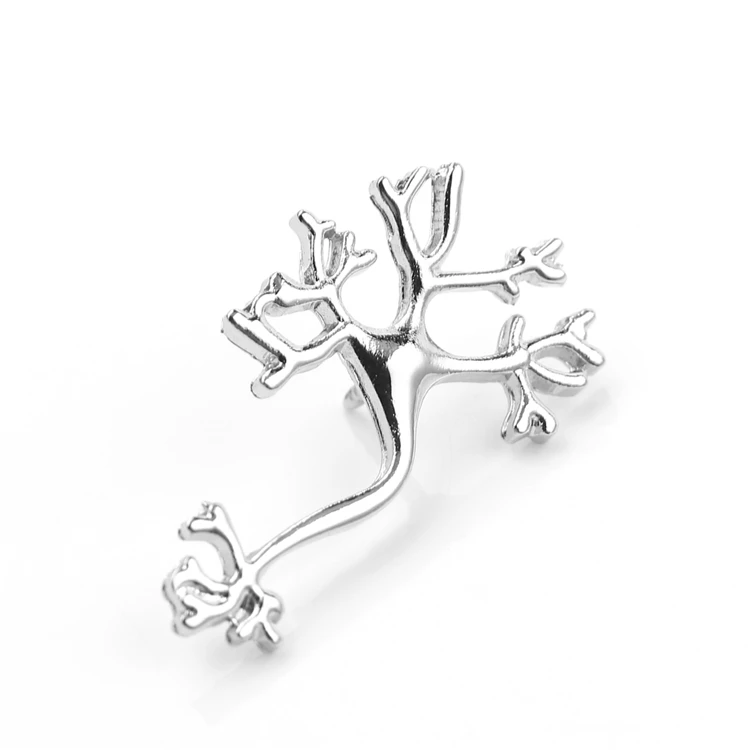 

New Alloy Human Vascular Creative Brooch Simple Nervous System Brooch Medical Series Student Jewelry