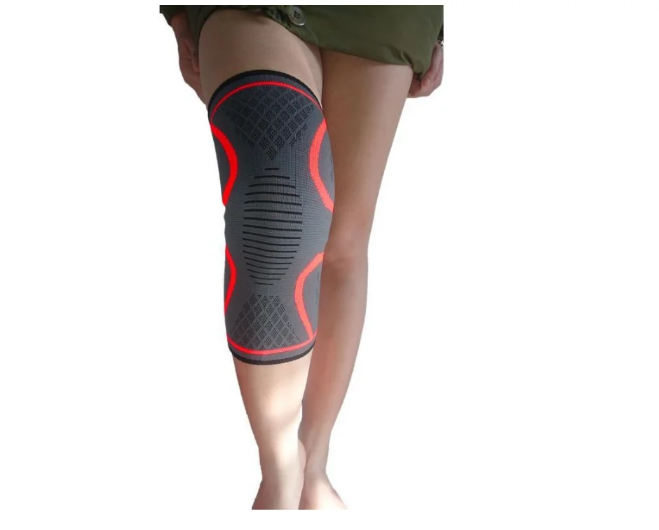 

Breathable outdoor sports knee pads, ultra-thin knee pads, cycling, climbing, outdoor fitness protective equipment, Red