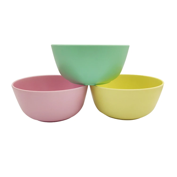 

MIKENDA Durable Deep Round Bamboo Fiber Salad Bowl
