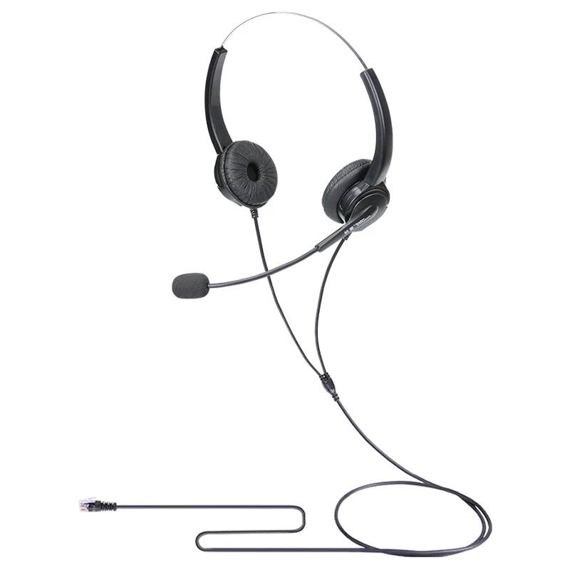 

hangpu Q502 Telephone headset with microphone and double sheath, suitable for call center home office business headset