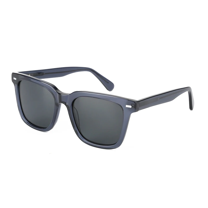 

NEW Arriving fashion handmade clear square ce certification polarized UV400 acetate sunglasses for men women
