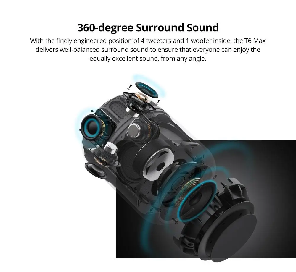 60W Outdoor Bluetooth Speaker Subwoofer TWS Speaker Waterproof Portable Music Player 12000 mAh battery column soundbar Speaker - ANKUX.COM