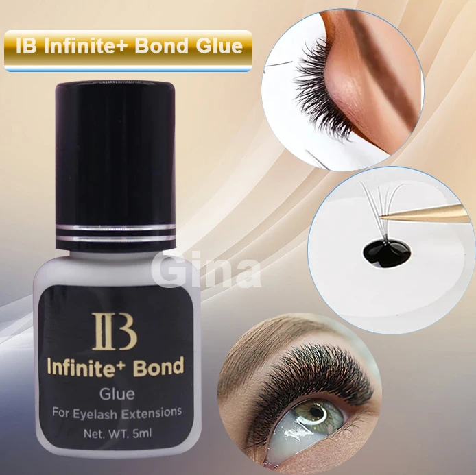 

5ml IB Infinite+ Bond Glue Eyelash Extension 1-2s Fast Drying Lash Glue low irritation eyelash IB Infinite adhesive