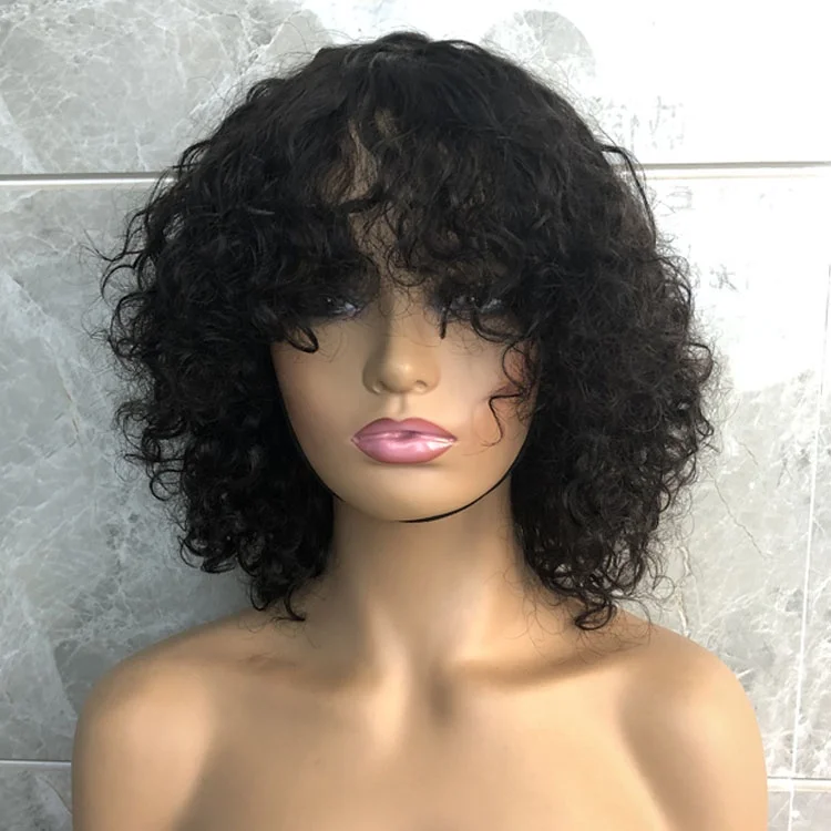 

Hot Beauty Wholesale Vendor Brasilian Ready to Ship Short Raw Virgin Human Hair Wigs, #1b natural black,short human hair wigs pixie