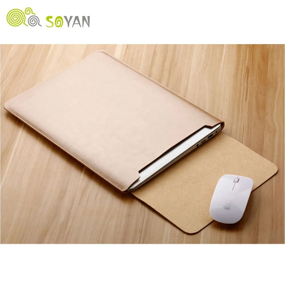 

PU Leather Envelope Laptop Bag Computer Liner Sleeve Case for Macbook New Air Pro Retina 11 12 13 15 13.3 15.4 inch Notebook Bag
