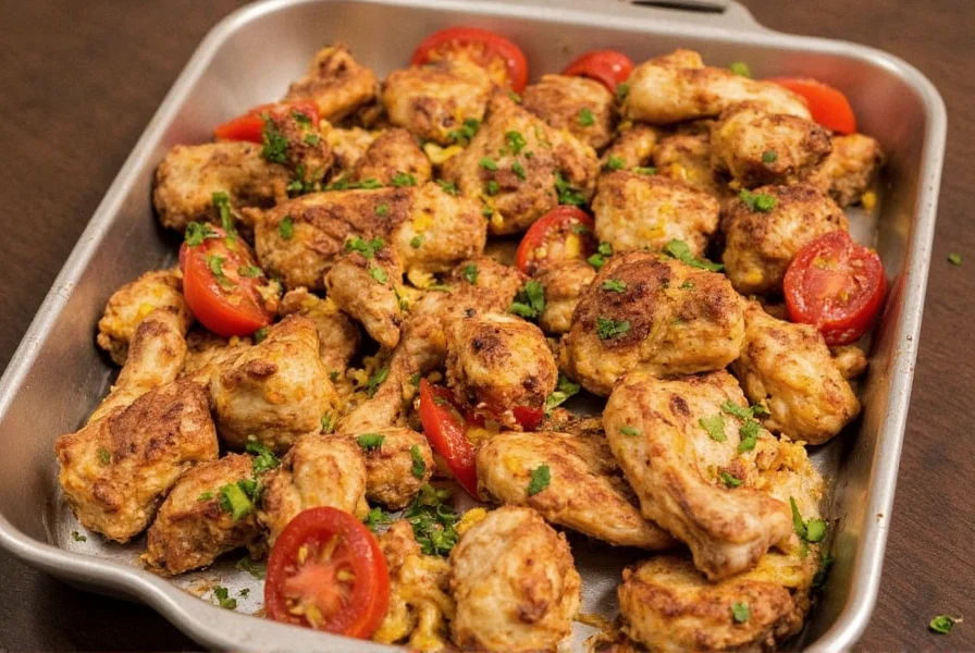 Chicken marinating in yogurt