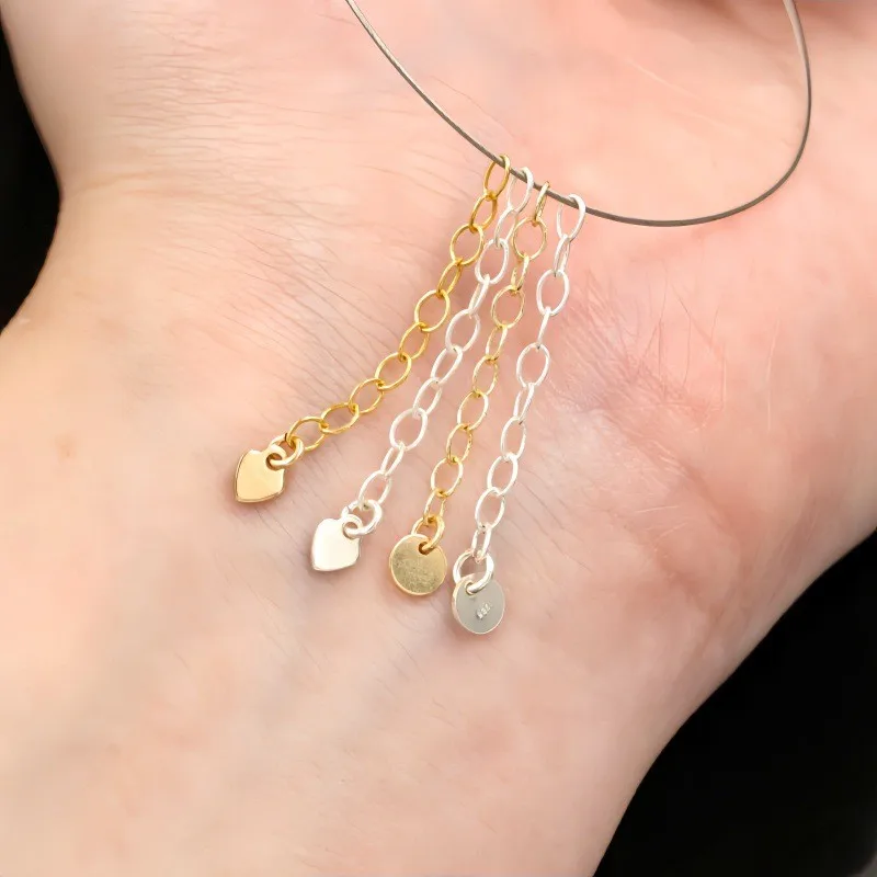 Hot Sale 14k Gold Filled Extension Cross Chain with Tag for Jewelry Necklace Making