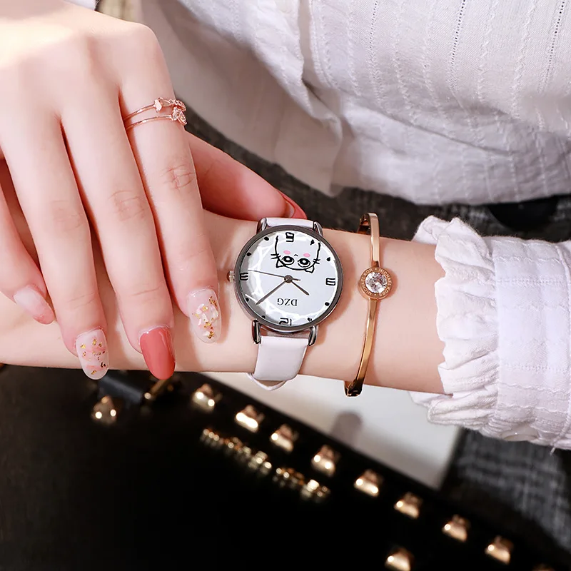 

2020 Popular style women Comfortable leather gift watch quartz Analog girl watch