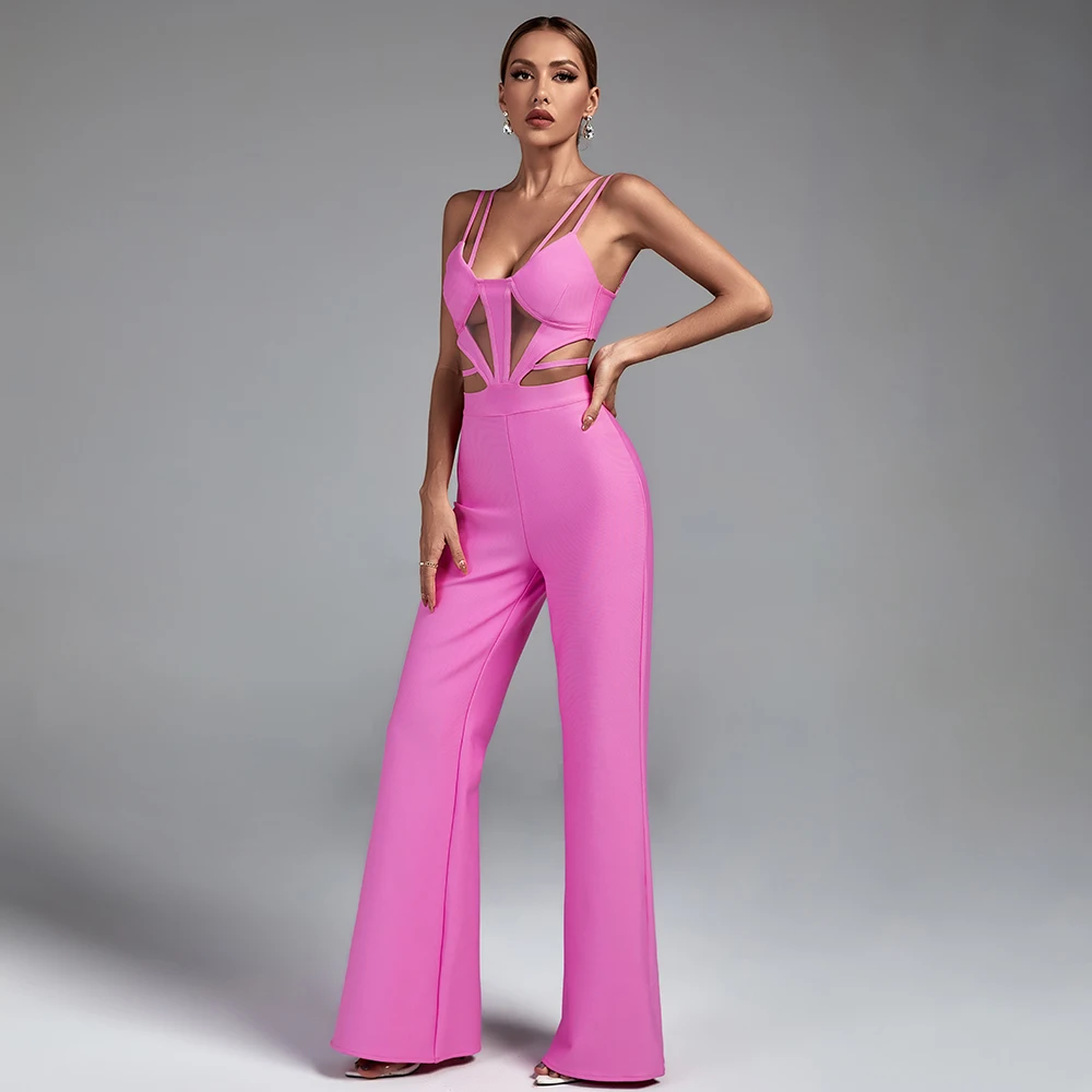Ocstrade Elegant Sleeveless Strappy Jumpsuit
