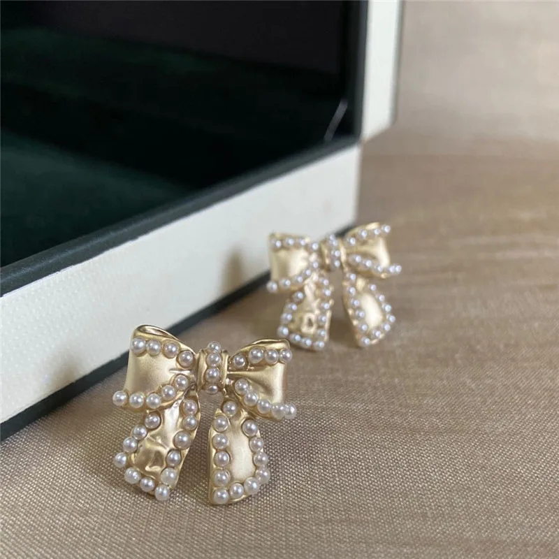 

fashion trendy bowknot wholesle earrings 2021