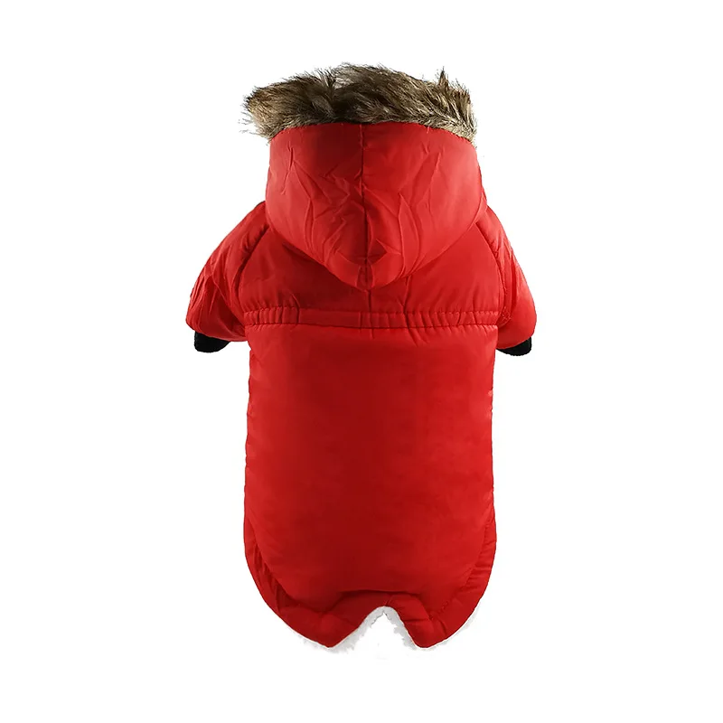 

coat vest autumn and winter thick warm clothes with reflective strip traction dog cotton-padded clothes factory direct sales