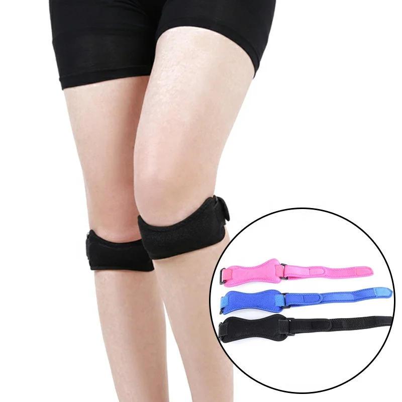 

Knee Pain Relief Patella Stabilizer Knee Strap Brace Support for Sports Workout Exercise, Black,pink,blue