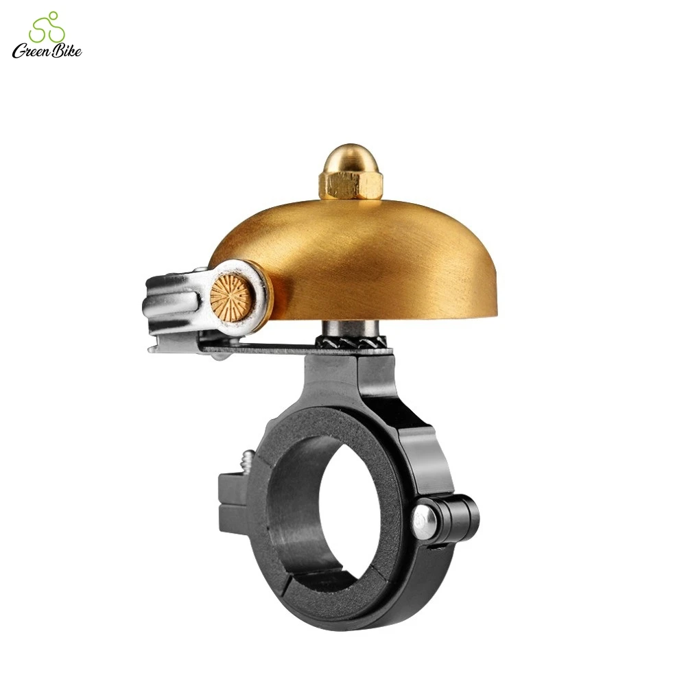 

New Brand mini Classic Handlebar Bike Ring Bell Copper Horns Bicycle Bell Loud Sound Mountain Road fietsbel, Black/gold/silver/copper