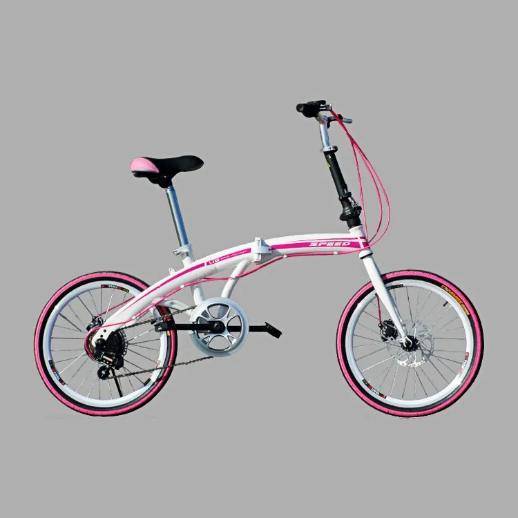 

Ready To Ship cheap 20inch Suspension Fork Women girls 7 speed folding bike bicycle in stock, Red white yellow blue black