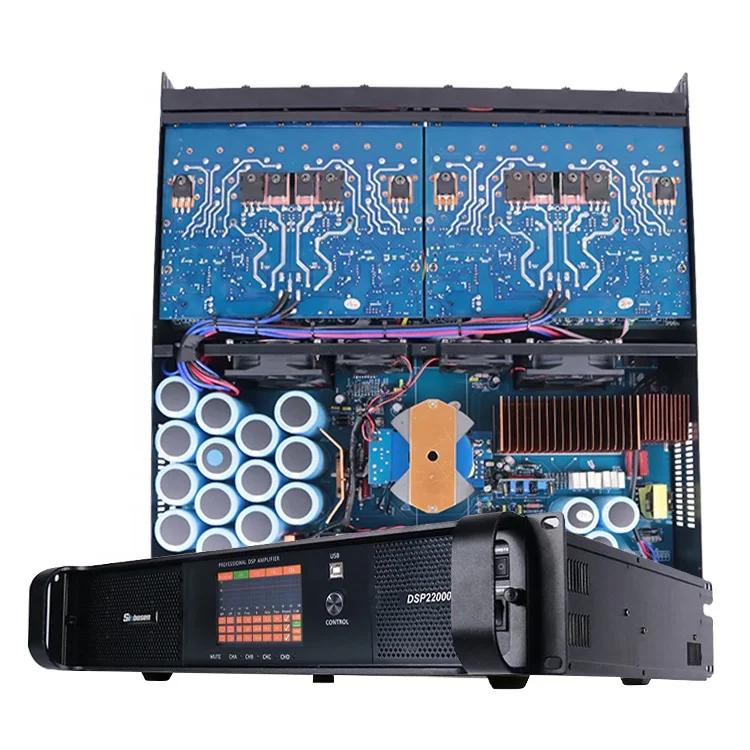 

22000q 230v subwoofer speaker 4 channel professional 10000 watt high power dj music system dsp amplifier