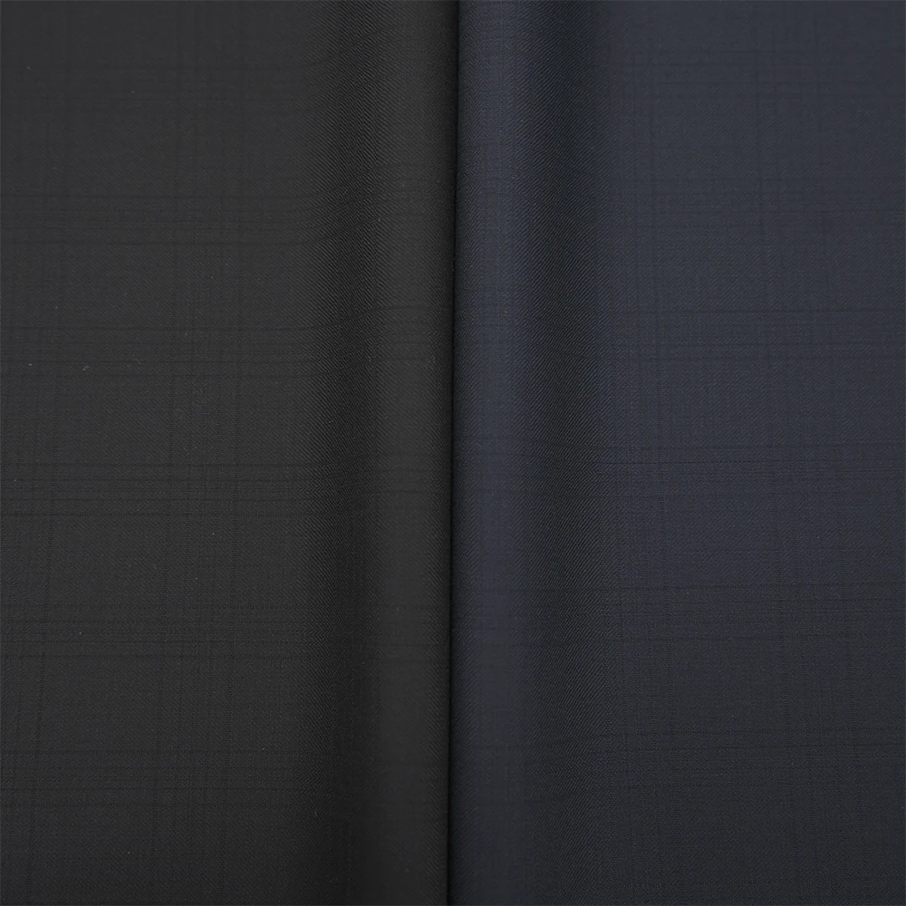 Gorgeous STOCK Worsted Merino Wool Fabric Luxury Italian Suiting Fabric Wool/Polyester Fabric for Men Suits