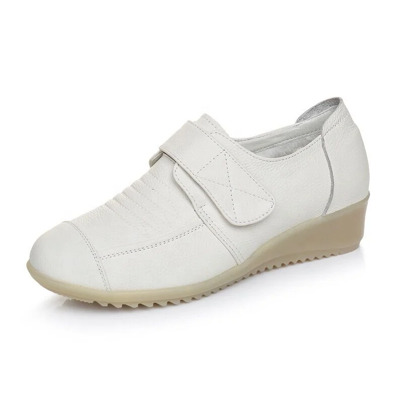 

Winter Nurse Shoes Factory Wholesale Hot Selling Genuine Leather Women White Anti-Slip Hospital Warm Working Nurse Shoes