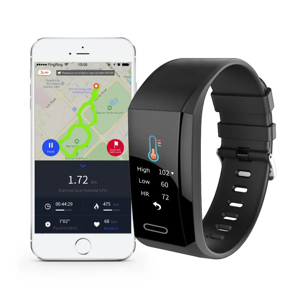 

Top sales 2021 J-Style smart bracelet 1755 GPS cheap price hygiene accurate distance wearfit smart band