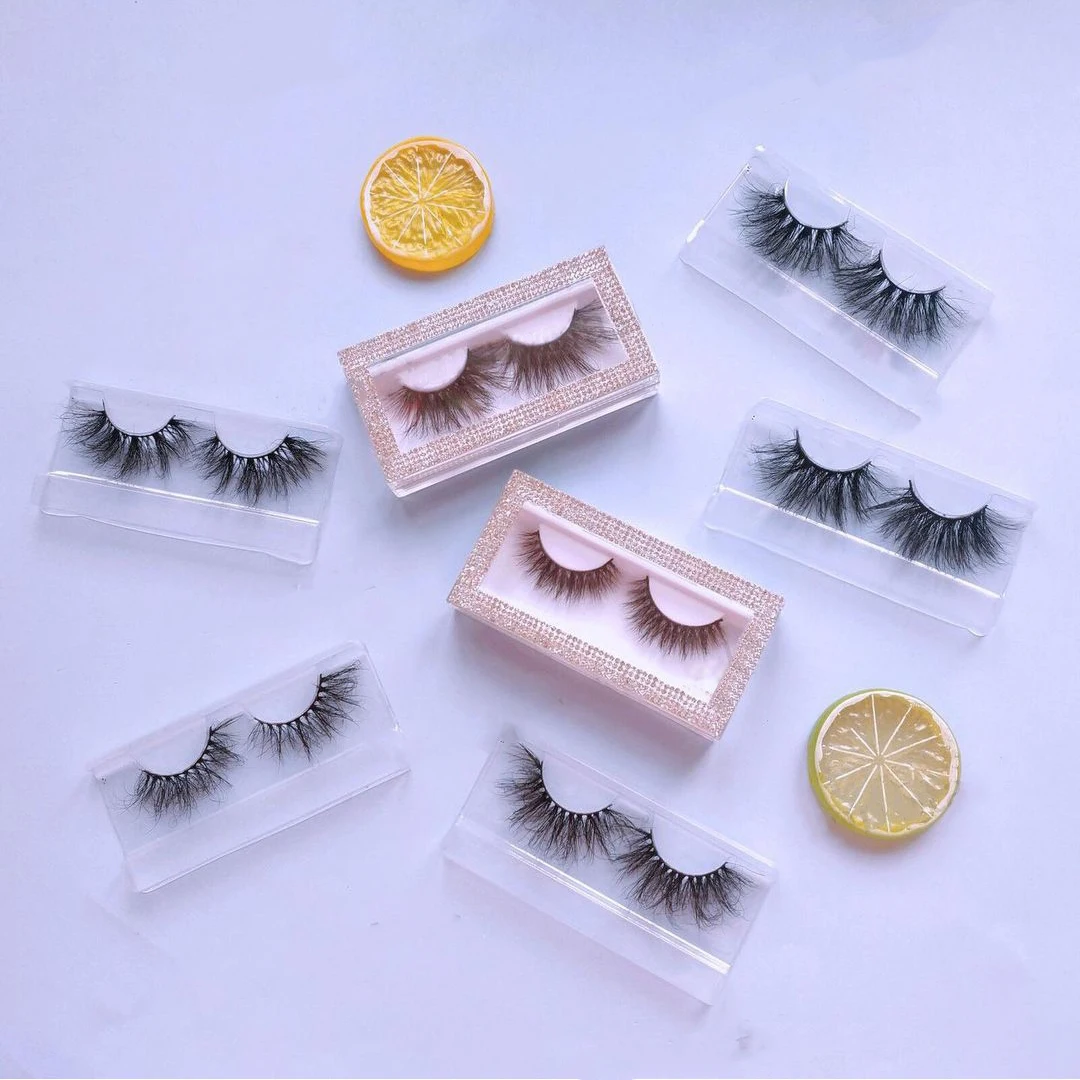 

LASHAP wholesale full strip 3d mink own brand customized 25 mm fluffy eye lashes manufacturer new long thick mink eyelashes