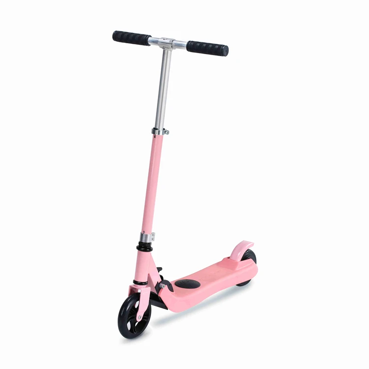 

Mini Kids Electric Scooter Foot Brake Folding 2 Wheels Scooter for Kids with LED Light Adjustable Scooter Toys 12 yrs Girls, Black.blue.pink