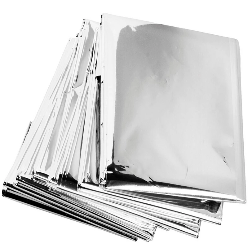 

Wholesale outdoor rescue aluminum foil survival space blanket emergency mylar thermal blanket