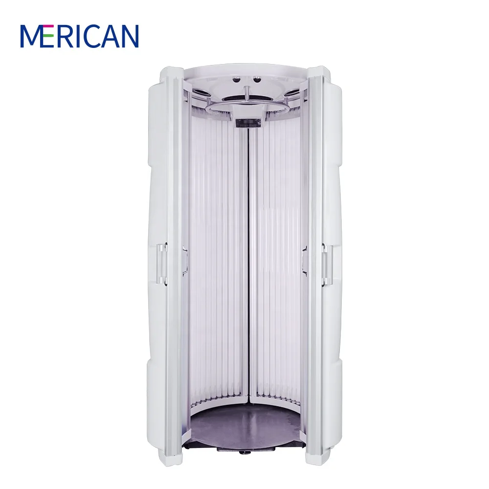

Sunshine Cosmedico F6 Solarium Tanning Sunbed with Germany Cosmedico UVA UVB Lamps Vertical Tanning Salons Tan Bed