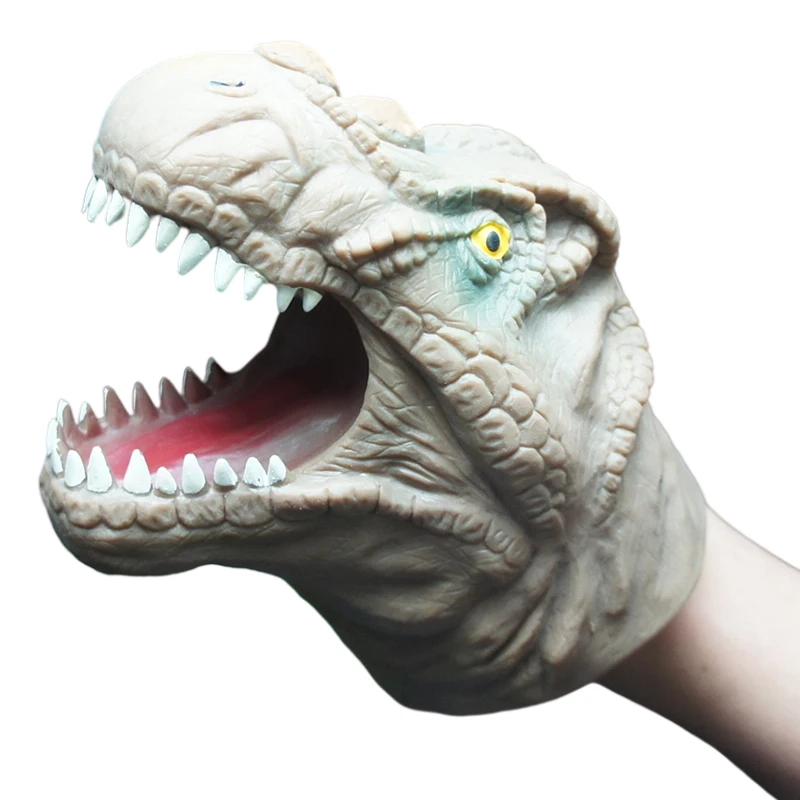 

Animal Toys Soft TPR Rubber Realistic Monster Gift Dinosaur Head Tyrannosaurus Anime cosplay Simulation Dinosaur Hand Puppet, Customized