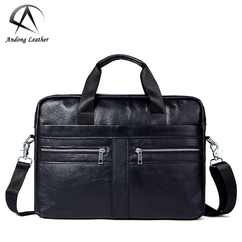 

Laptop Briefcase Handbag For Men Genuine Cow Leather Shoulder Bag Europe Style Travel