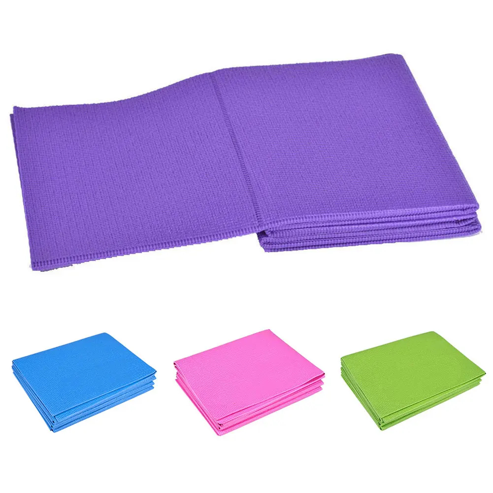 

Portable 4mm Thick Anti-slip PVC Folding Gym Home Fitness Exercise Pad Yoga Pilates Mat Outdoor Indoor Training Carpet