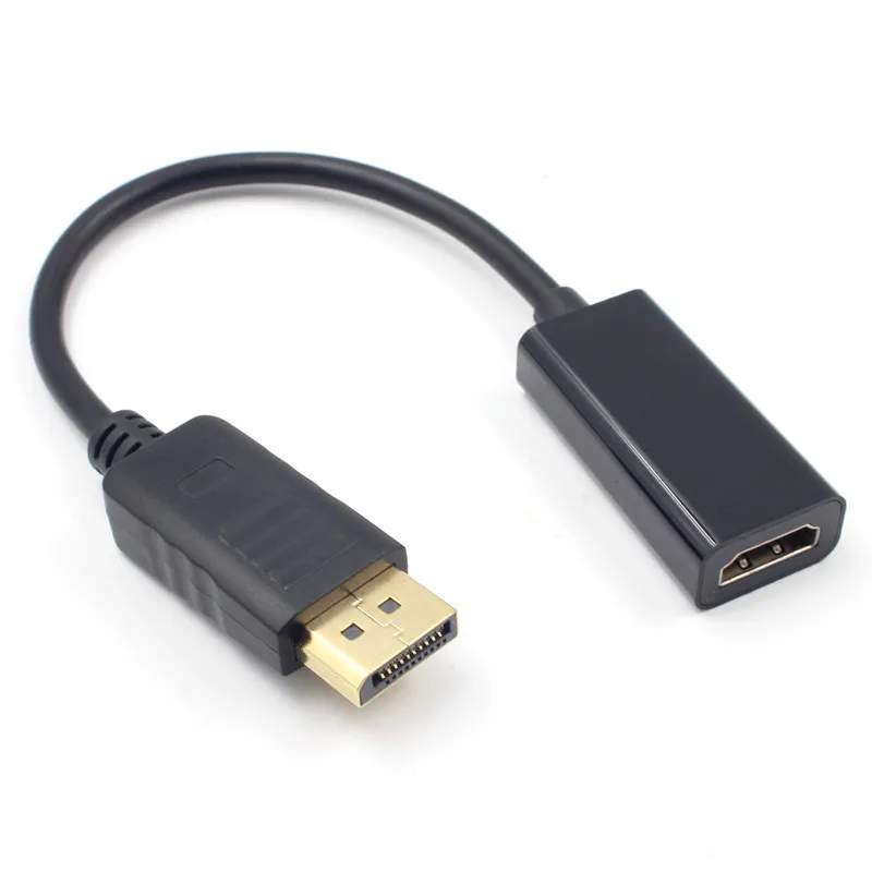 

Displayport to HDMI-compatible Adapter Gold-Plated DP to 2K HD 4K Ultra HDTV Adapter for HP DELL Laptops