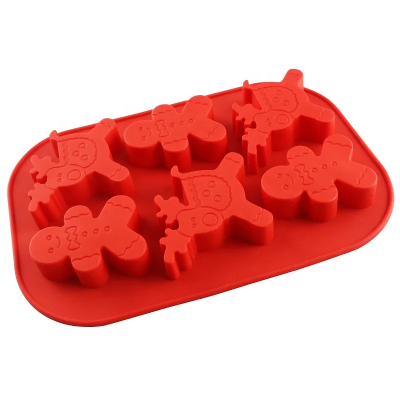 

Molde de galletas ambient Christmas cartoon biscuit mold baking tool household DIY Christmas pattern high temperature resistance, Customized color