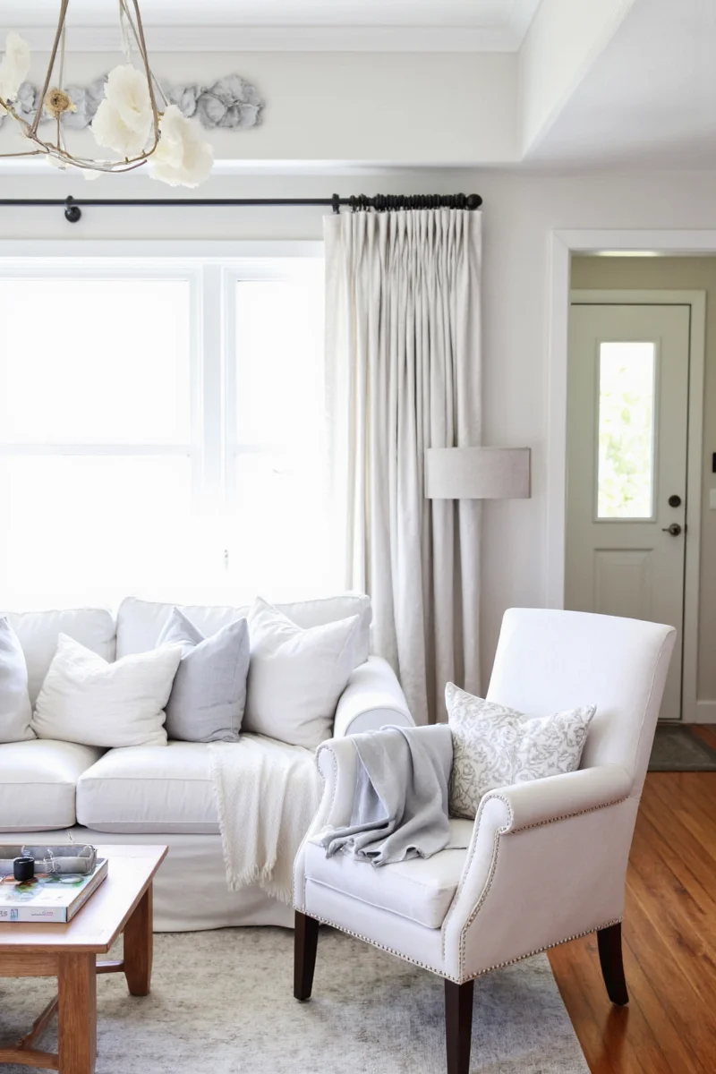 Comparison of linen, cotton, polyester, and silk curtain fabrics
