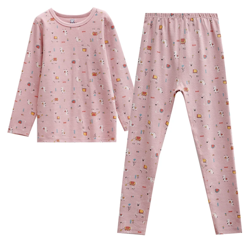 

High Quality Wholesale Long Sleeve Breathable Plain Kids Girls Hot New Products Sleepwear Girl Sleepwear Boys Knitted Sleepwear, Light blue/pink/pastel pink/light heather grey/