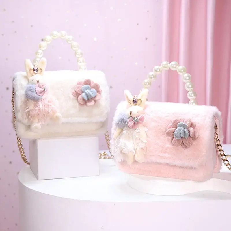 

Handmade Factory Latest Fashion Winter Beautiful Ful Flowers Satchel Mini Kids Sling Hand Bag
