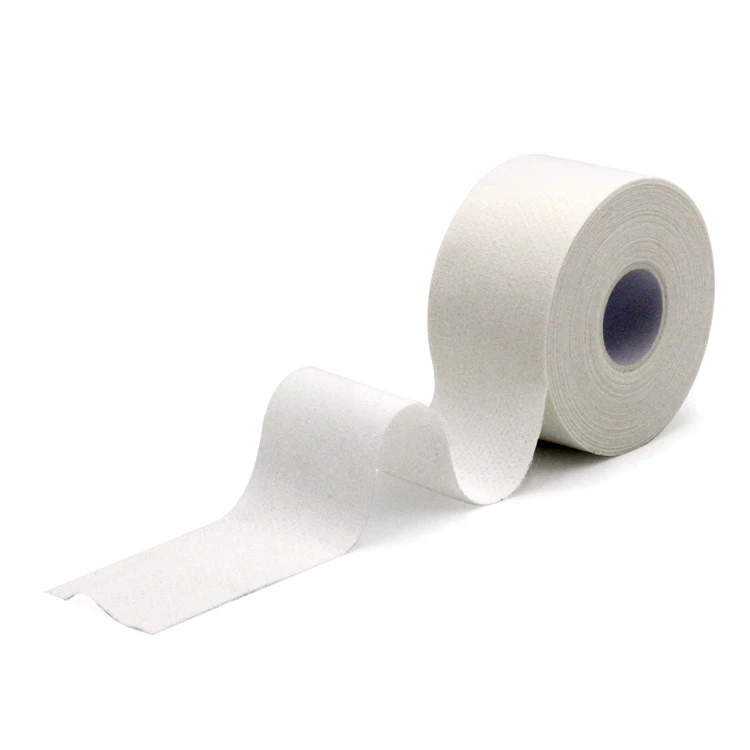 

High quality cotton material custom printed athletic tape for sports protection and support, White/customized print