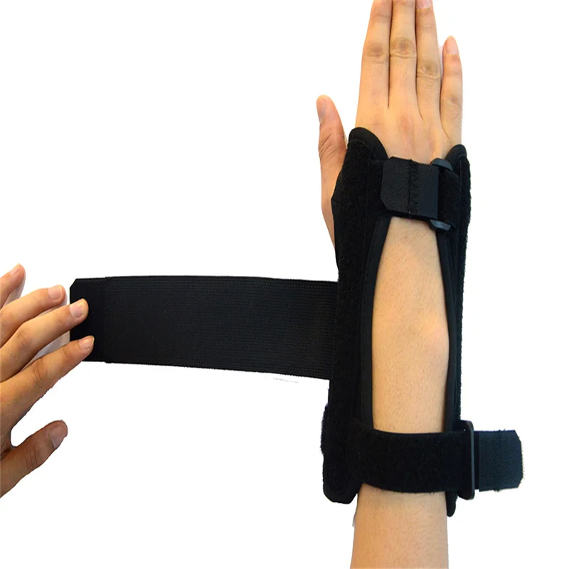 

Factory OEM Waterproof breathable palm hand wrist thumb splint brace support with steel plate, Black
