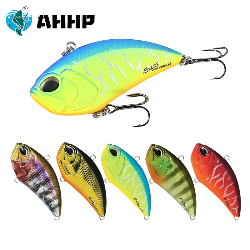 AHHP 52mm 13g Fishing Lures Bait Tide ViB Saltwater Trolling Vibration 52 Bass Lure V051