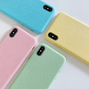 Microfibre Fabric Phone Case iPhone X XR XS Max 7 8 6s Plus
