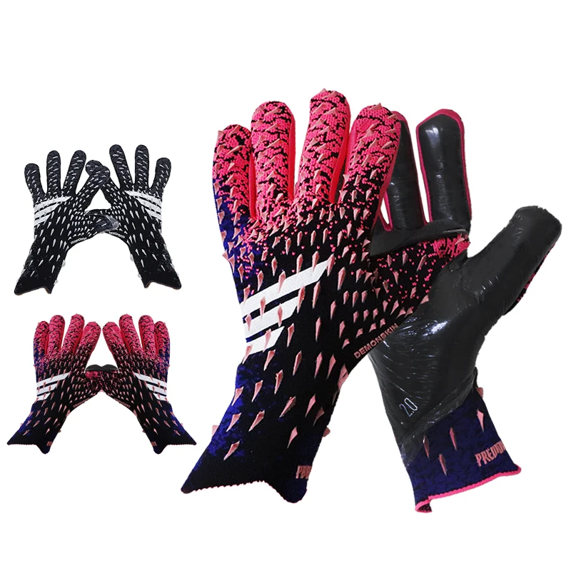 

Custom professional sports football soccer goalkeeper gloves German LaTeX occupation football gloves, Customized color