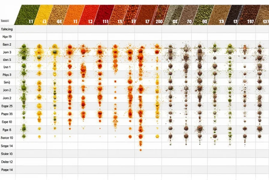 Scoville Scale Chart showing various peppers and their SHU levels