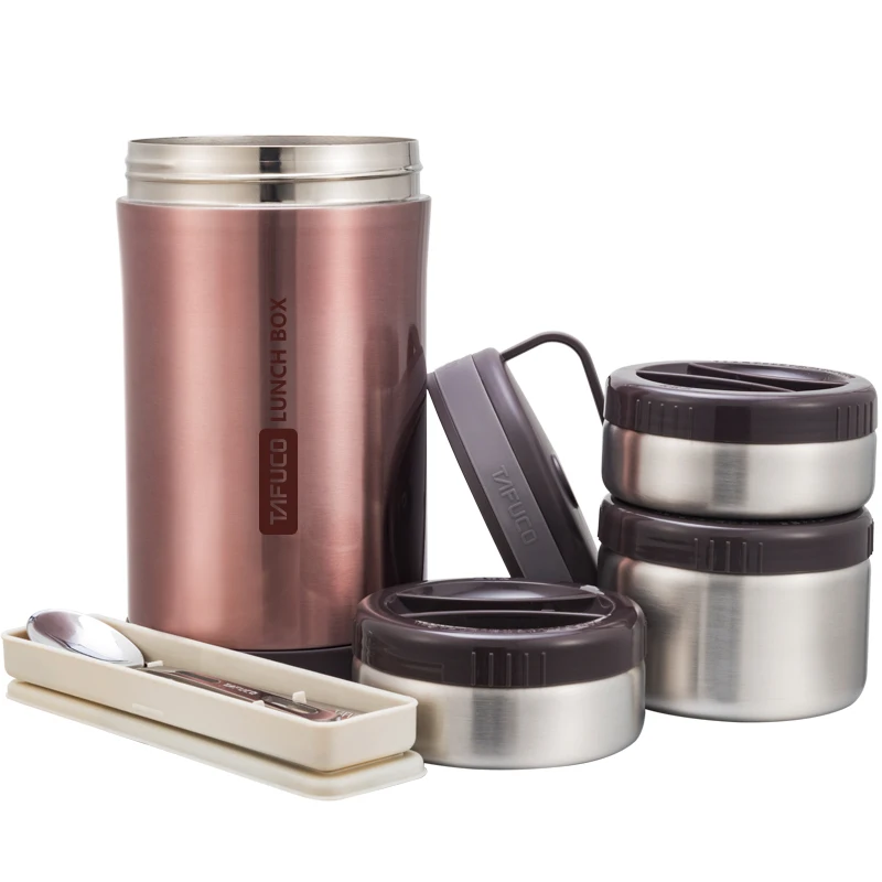 
Custom wholesale keep hot 24 hour thermos mini tin tiffin carrier insulated 304 stainless steel kids bento lunch box 