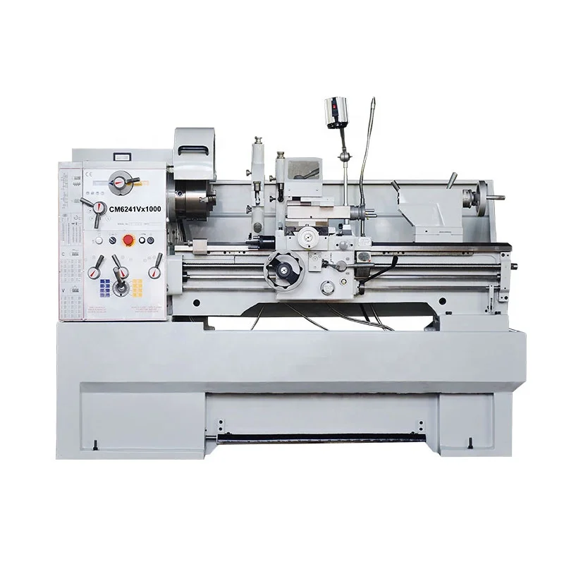 
CM6241 Variable speed 52mm spindle bore manual lathe machine with CE for sale 
