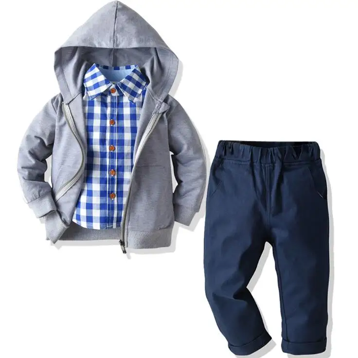

2020 factory supplier baby boys Hoodie clothes sets nice quality and price cheaper boy clothes sets for fall