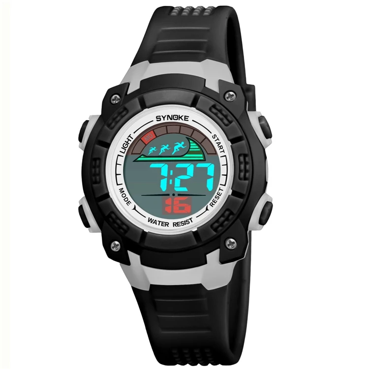 

SYNOKE Kids Digital Watches Sports colorful Waterproof LED Display Alarm Clock Children Electronic Wristwatch Boys Girls Gifts