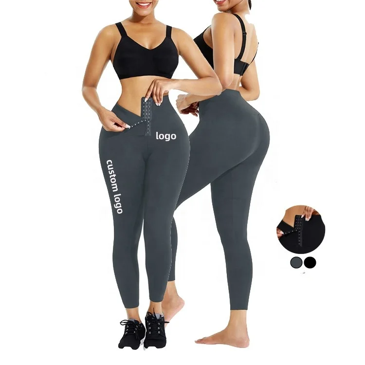 

Custom Logo Slimming Fit Tights Women High Waist Shapewear Custom Waist Trainers Leggings